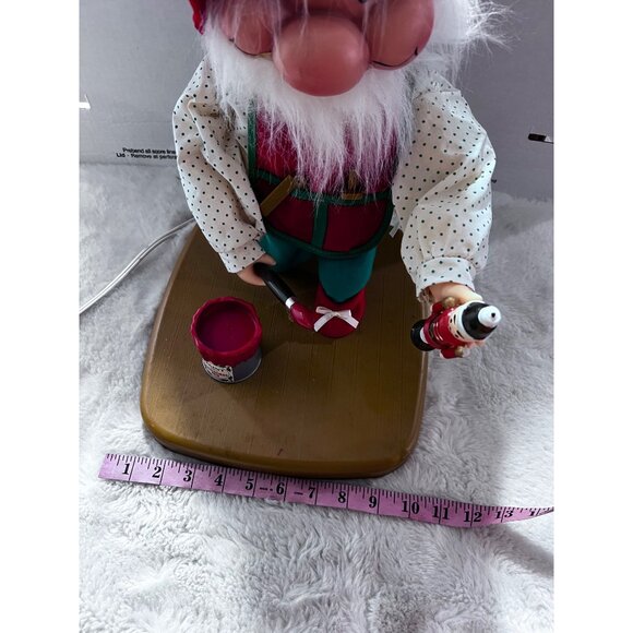 Santakins Animated Santas Workshop Elf With Paint Can 16" Electric Christmas Dec - Picture 4 of 9